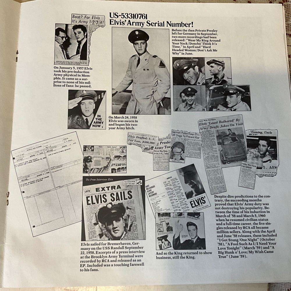 Elvis Presley A Legendary Performer Vol 1 Vinyl LP RCA CPL1-0341 with Booklet - Picture 12 of 16